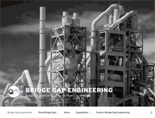 Tablet Screenshot of bridgegapengineering.com